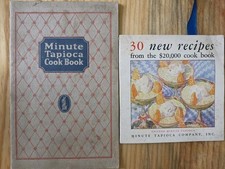 1923 & 1929 MINUTE TAPIOCA vintage advertising cookbooks Desserts Dinners picture