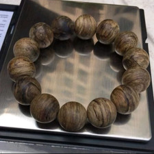 Agarwood Bracelet Aquilaria malaccensis Natural Wood Kalimantan 6mm picture