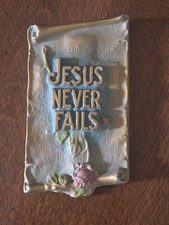 Jesus Never Fails Plaque AE Mitchell picture