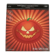 Ashland Radiant Shadows Creepy Jack-O-Lantern LED Orange Light Projector 8