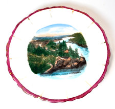 ST CROIX FALLS Interstate Park WI WISCONSIN Antique Souvenir China TRINKET DISH  picture
