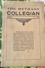 1909 THE BETHANY COLLEGIAN PUBLICATION COLLEGE BROOKE COUNTY WEST VIRGINIA P1 picture