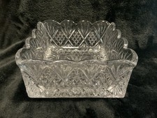 Godinger Dublin Collection Crystal Square Bowl 7.5” X 7.5” X3.5” picture