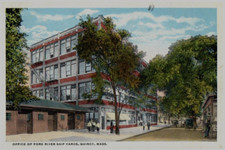Vintage Postcard 1917 Office of the Fore River Ship Yards, Quincy, Massachusetts picture