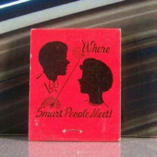 Vintage Matchbook U3 Kansas Topeka Delta Drive In Where Smart People Meet  picture