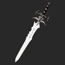 Frostmourne Sword Stainless Steel Lich King Arthas Anime Prop Handmade Replica picture