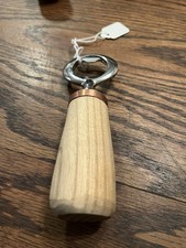 Hand Turned Oak Handle With Copper End Cap bottle Opener picture
