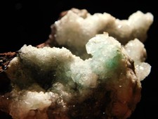 Light BLUE CHRYSOCOLLA Cluster with Translucent Druzy Quartz Mexico 171gr picture