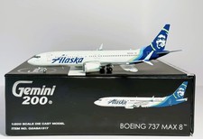 Gemini Jets G2ASA1317 Alaska Airlines Boeing 737-Max8 N801AK Diecast 1/200 Model picture