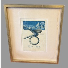 Vintage Art Deco Maxfield Parrish Fisk Tires Advertising Print picture