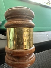 Vintage Governor Gavel Wooden Ed Sherman of Hillsboro picture