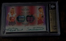 2011 BENCHWARMER  HOT 4 TEACHER PET MONACO & UNDERWOOD DUAL SWATCH AUTO BGS 9.5 picture