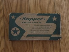 Original WW2 US Army Field Ration K Supper Unit Patten Food Products Box Only picture