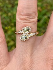 Rare Demantoid Green Garnet Ring Size 7 picture