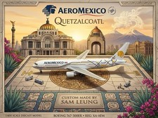 JC Wings 1:400 Aeromexico B767-300ER Quetzalcoatl Mexico Diecast Custom Model GD picture