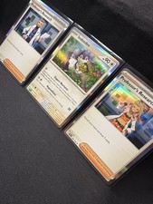 3 Card Lot Pokemon SVI Scarlet & Violet Holo Rare Professors Research 189/198 NM picture