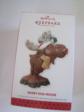 Hallmark Keepsake Ornament Merry Kiss Moose 2013 New NIB picture