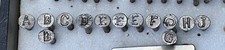 13 Southern Pacific Letter Nails used to denote 1901 to 1909 A - J, I not used picture