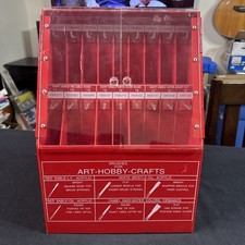 Vtg Artist’s Paintbrush Display Acrylic Cabinet Fixture Doors Advertising Promos picture
