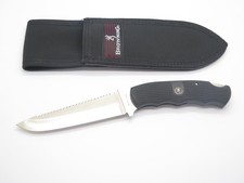 Vtg Browning 616 Seki Japan Swivellok AUS8A Lockback Fixed Saw Hunting Knife picture