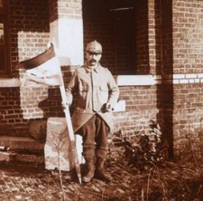 German pennants Carency northern France 1914 - 1918 Old Photo picture