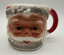 Vintage Brinn's Santa Head Face Mug TX747 Both Eyes Open picture