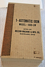 RARE - NEW OLD STOCK UNOPENED NELSON AUTOMATIC IRON MODEL 1000 LM picture