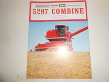 VINTAGE 1969 MINNEAPOLIS MOLINE 5297 COMBINE BROCHURE picture