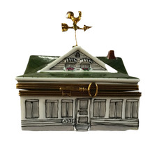 Limoges Naples Florida Palm Cottage trinket box Old Florida with flaws picture