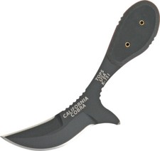 TOPS California Cobra Fixed Black Traction Coated Blade G10 Handle Knife CALCO01 picture