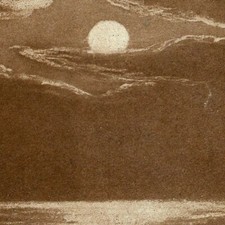 Moonlight on the sea Postcard copyright 1907 M T Sheahan Boston B&W USA picture