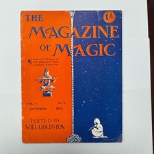 The Magazine of Magic Vol 1 No 1 October 1914 Will Goldston First Issue picture