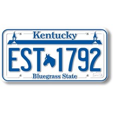 Kentucky State License Plate Magnet by Classic Magnets, 1.9