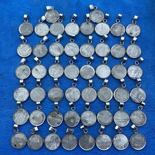 B/50PCS Muonionalusta iron meteorite round pendant Size: 16mm diameter KX758 picture