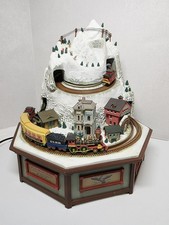 Vtg Enesco Rock City Christmas Action Town Trains 