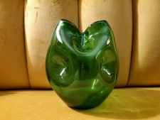 Blenko Vase With Pinched Rim 6 5/8