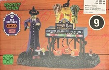 Lemax Spooky Town Broom Charging Station Lighted Halloween Village Accent picture