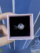 New Pandora America 250th Charm Sterling Silver Enamel Disney Park Exclusive picture