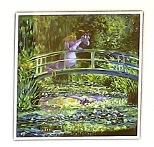Disney Epcot Figment Monet Purple Dragon Art Print 18 x 18 picture