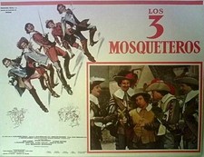THREE MUSKETEERS: Dumas, Gerard Barray LOBBY CARD GENUINE VINTAGE ORIGINAL 1961 picture