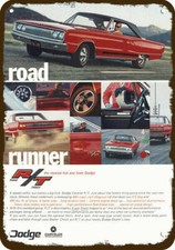 1967 DODGE CORONET R/T Car w/ 440 MAGNUM V8 Engine DECORATIVE REPLICA METAL SIGN picture
