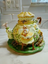Partylite Fairyland Tea Light Candle Holder Fairy House Garden Retired Vintage picture