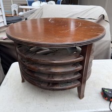 Vintage Mimms Northington Circular Floor Fan 3 Speed Brown Retro MCM. Needs Cord picture