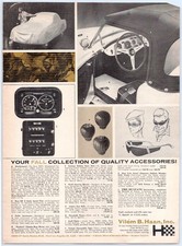 Vilem B Haan Sports Car Accessories Nardi Wheel Halda Mustang 1964 Print Ad picture