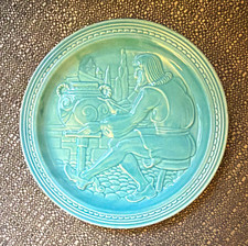 1939 New York World's Fair American Potter Joint Exhibition Blue Porcelain Plate picture