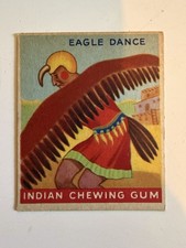 1947 Goudey Indian Gum #57 Eagle Dance Hopi R773 Vintage Non-Sports Card picture