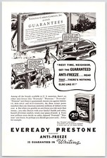 1937~Prestone Anti-Freeze~Winter~Petroliana~Gas & Oil~Vintage 30s Print Ad picture