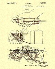 Barber Shop Electric Clipper PATENT Design 1934 ART 8x10 Photo Reprint picture