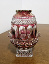 Vintage Fairy Lamp Westmorland Wakefield Ruby Red Fairy Lamp Candle Holder picture