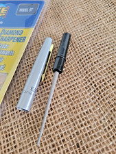 Eze-Lap Pocket Diamond Knife Sharpener For Serrated Edge Tapered Shaft 600 Grit picture